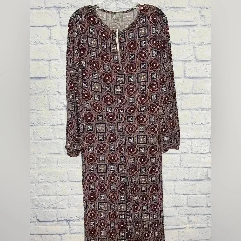 ASOS CURVE Tile Abstract Geo Print Stretch Jumpsu… - image 3